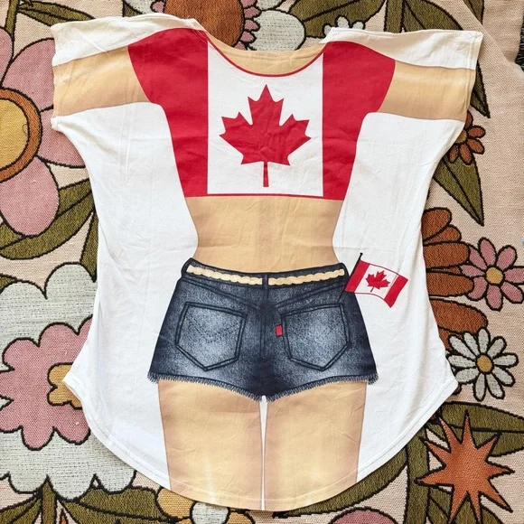 Vintage Canadian Girl Bikini Cover Up - Picture 2 of 4